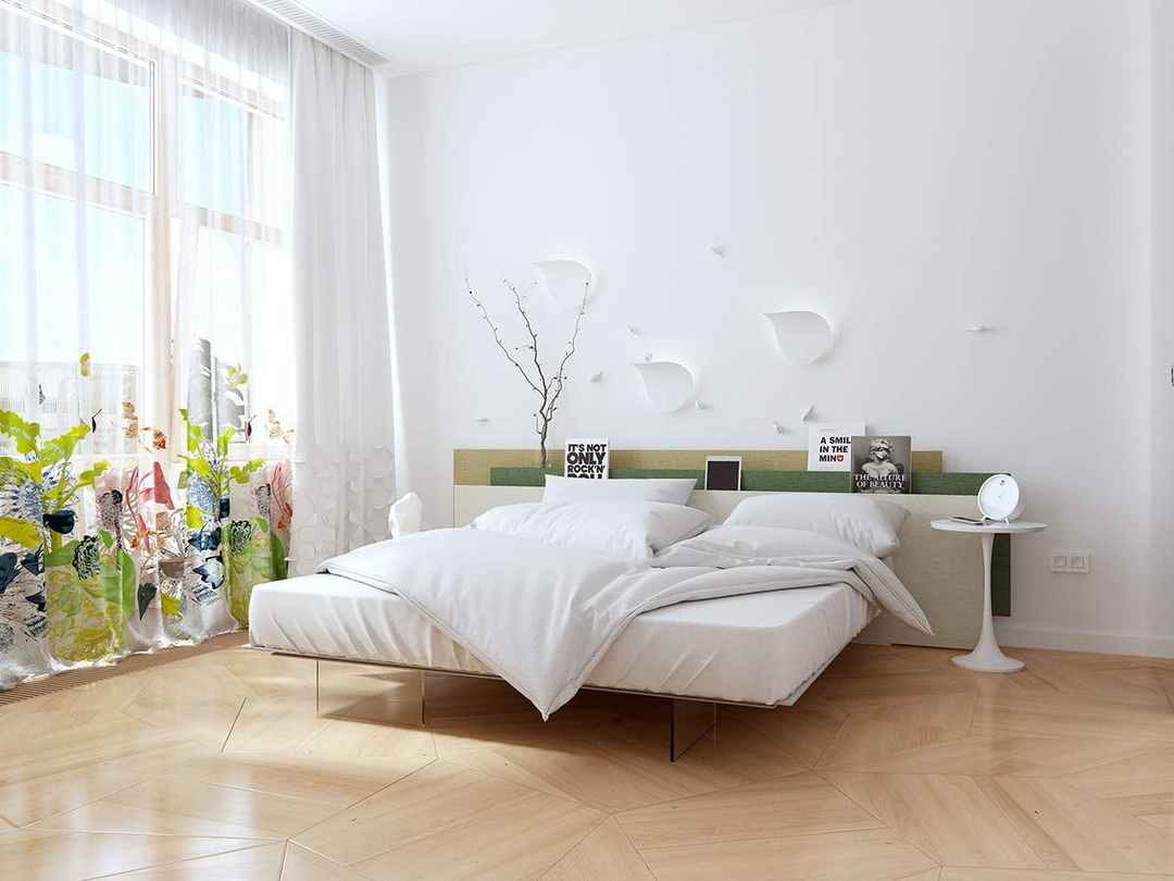 Giường ngủ phải đảm bảo hài hòa với không gian và diện tích
